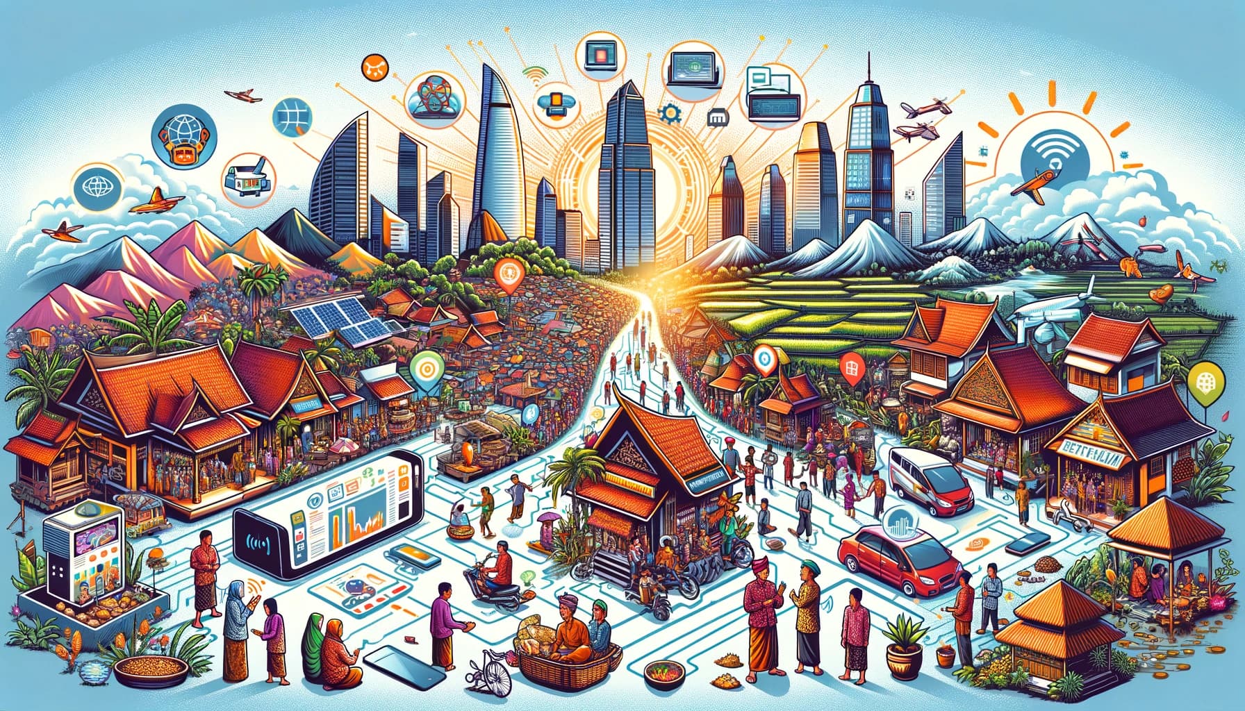 Perkembangan Teknologi dan Dampaknya pada Kehidupan Masyarakat Indonesia